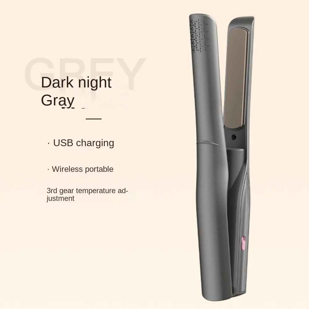 USB wiederaufladbarer tragbarer 2-in-1-Mini-Haarglätter und Lockenstab, geeignet für den Langzeitgebrauch 