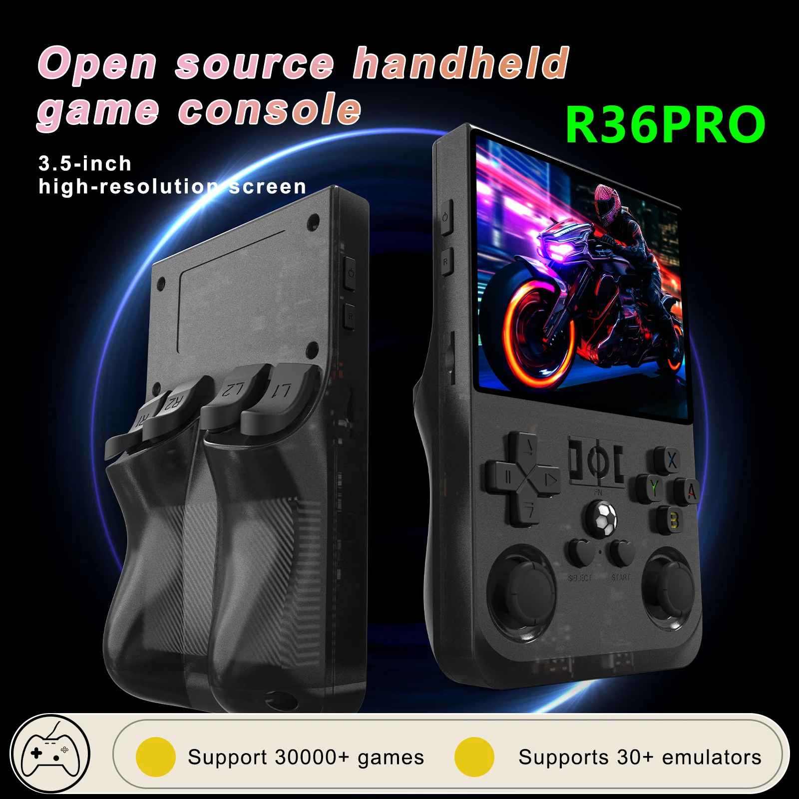 R36 PRO Retro-Handheld-Videospielkonsole mit Linux-System