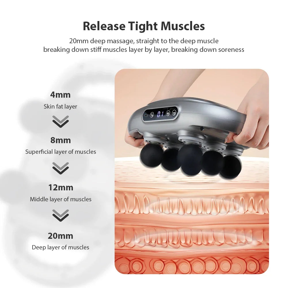 Six-Head Fascia Massage Gun