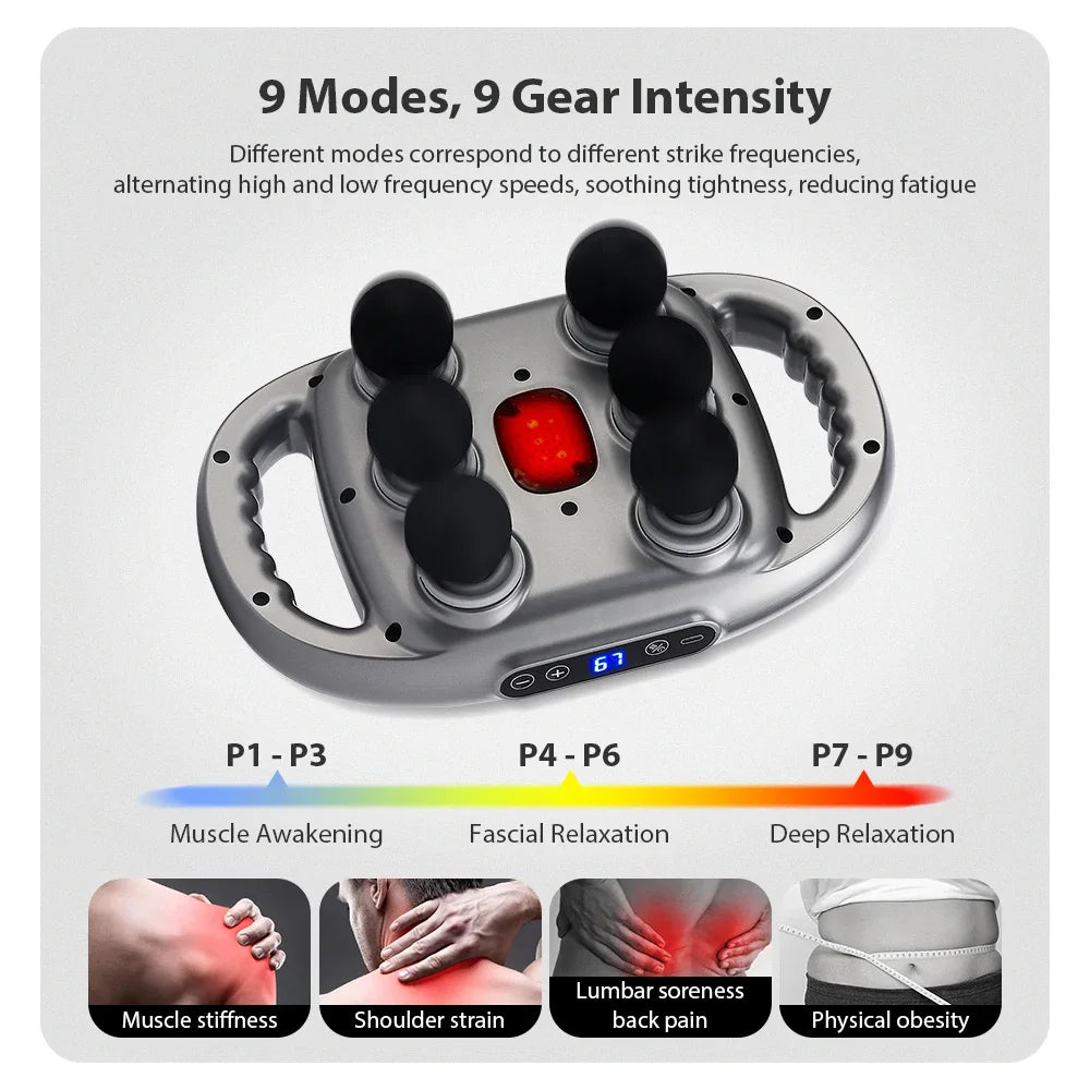 Six-Head Fascia Massage Gun
