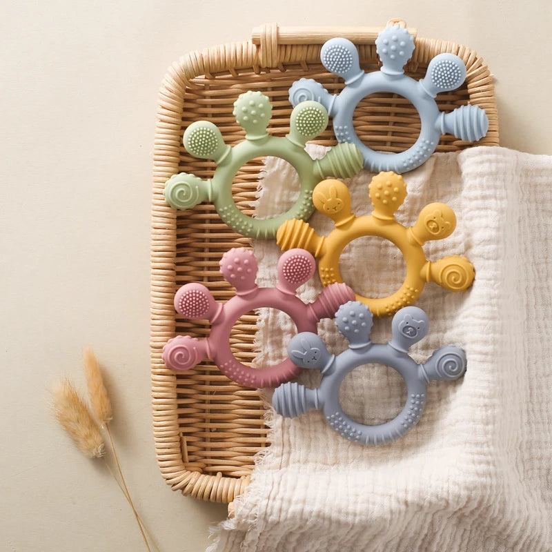 Silicone Animal Teething Ring