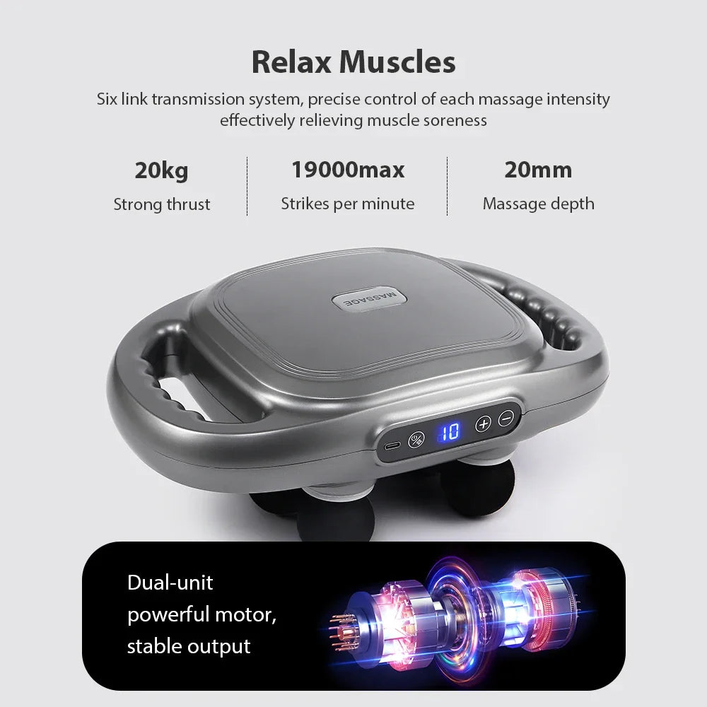 Six-Head Fascia Massage Gun