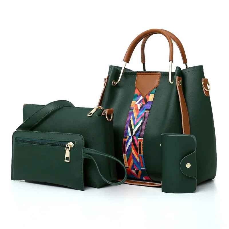 Damentasche, Luxus-Handtasche, große Kapazität, Tragetasche, 4-tlg.