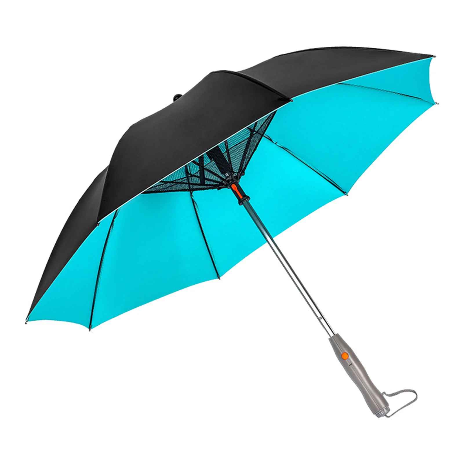 3-in-1-Kühlschirm – Tragbarer Ventilator, Sprühnebel und UV-Schutz