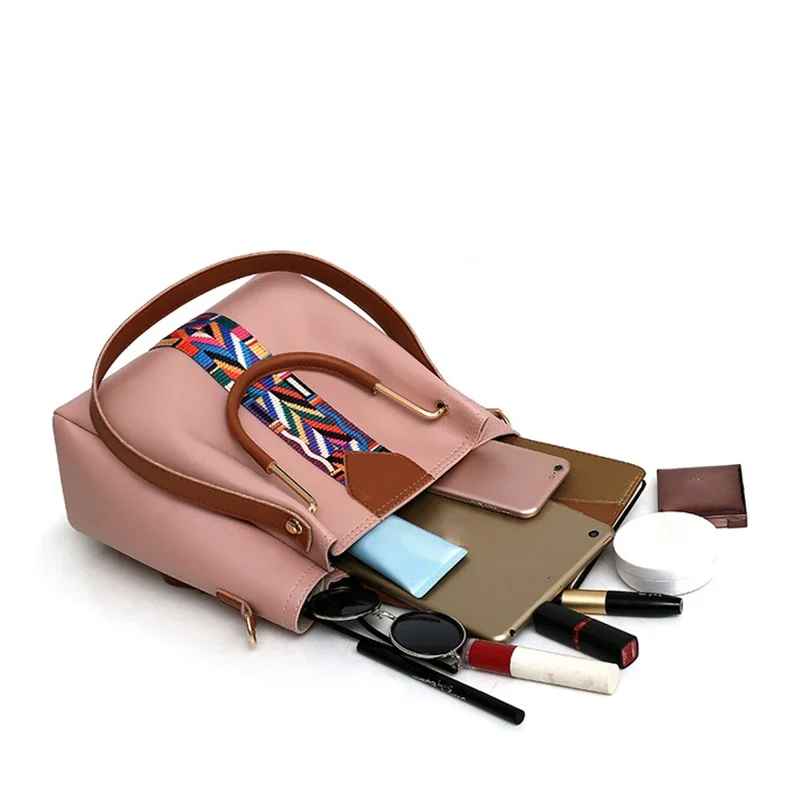 Damentasche, Luxus-Handtasche, große Kapazität, Tragetasche, 4-tlg.