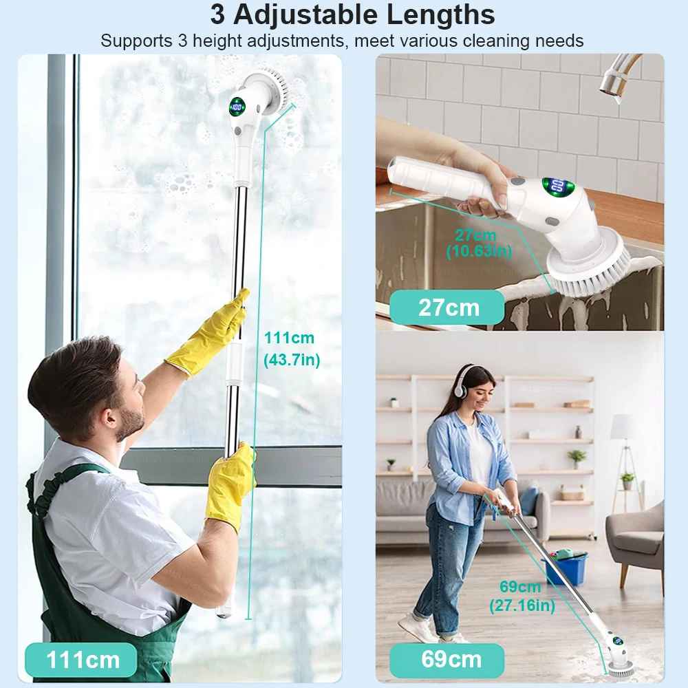 Elektrische Reinigungsbürste, 8-in-1