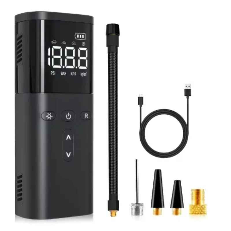 Elektrische Luftpumpe mit LED-Lampe Power Bank Funktion