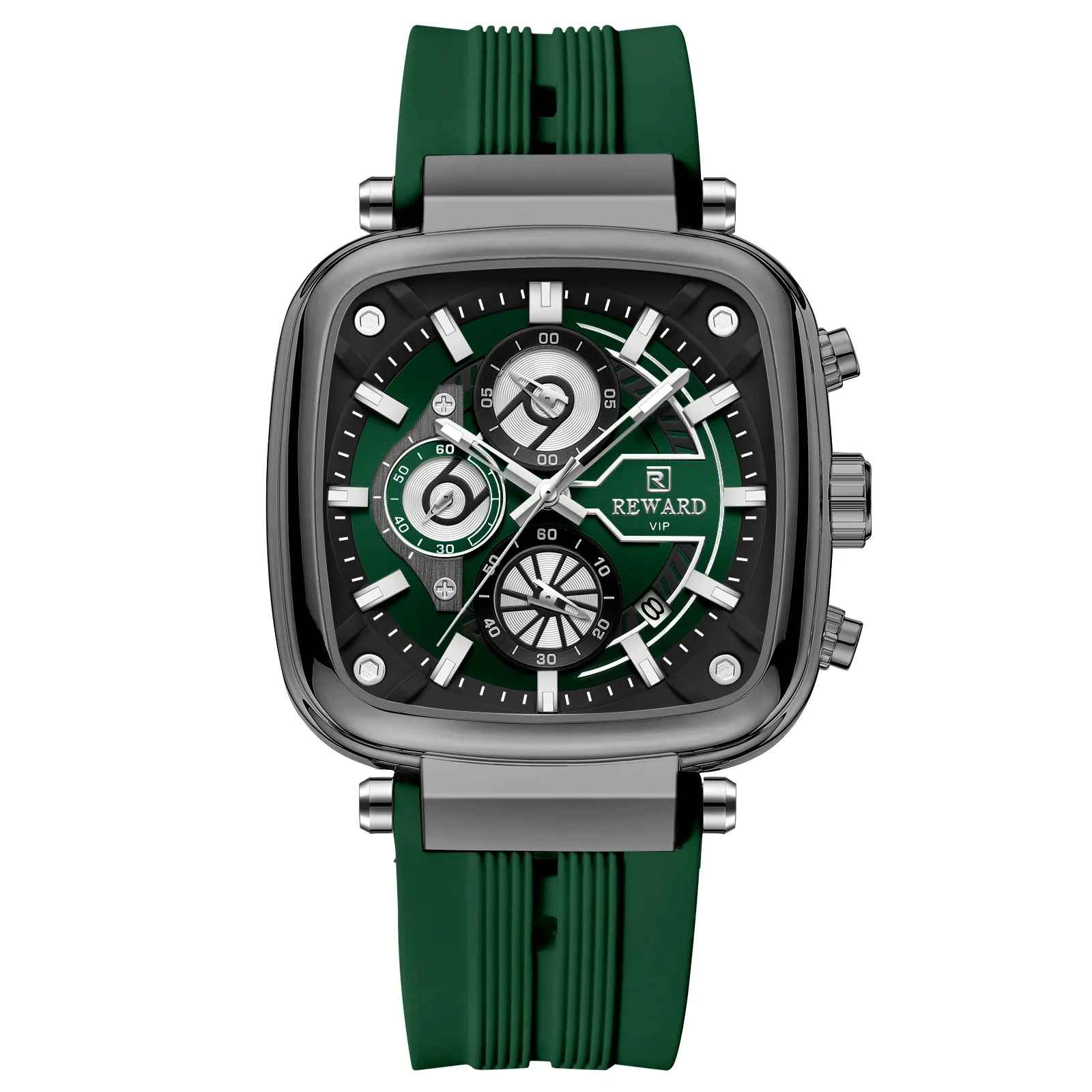 REWARD heißeste quadratische Herrenuhr