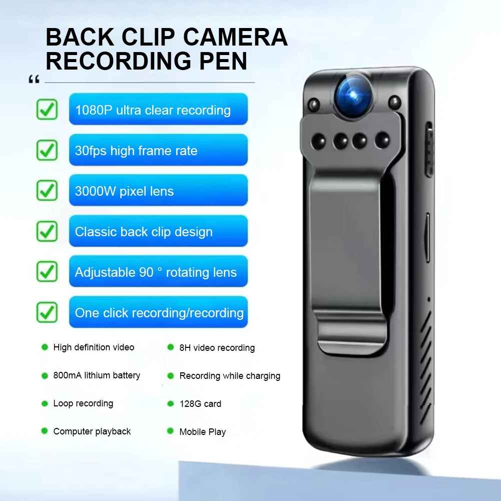 1080P Full HD Mini Kamera Nachtsicht 90° drehbar