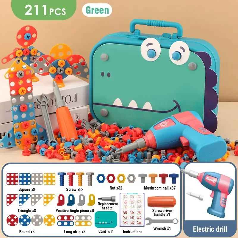 Elektrisches Bohrschraubwerkzeug-Modell, Lernspielzeug für Kinder