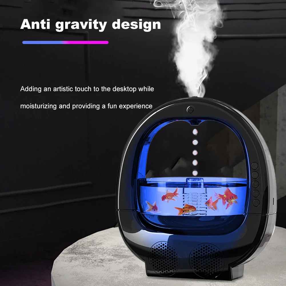 Neuer 4-in-1-Anti-Schwerkraft-Luftbefeuchter mit Bluetooth-Audio