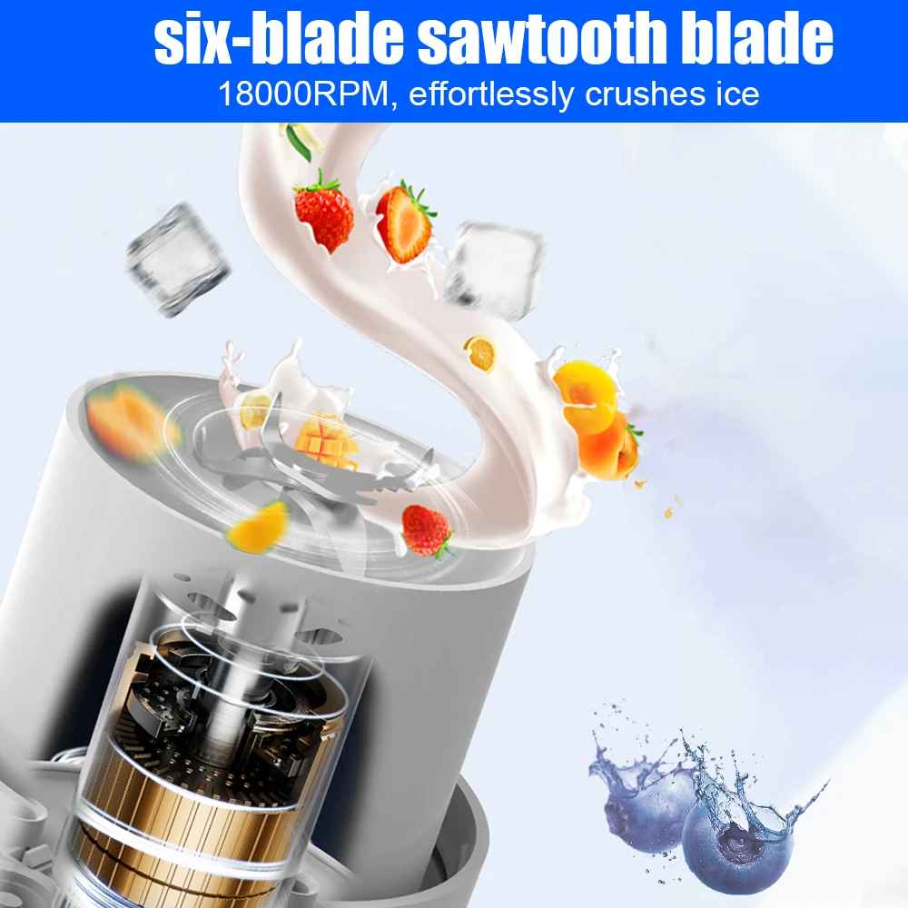 Tragbarer Sportmixer, 1,8 l, wiederaufladbar über USB