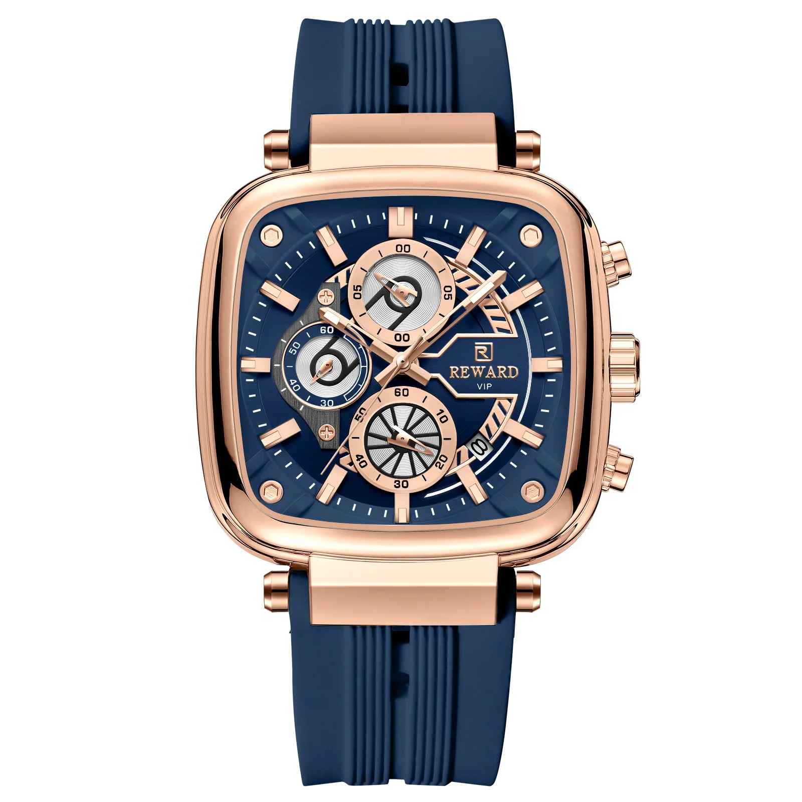REWARD heißeste quadratische Herrenuhr