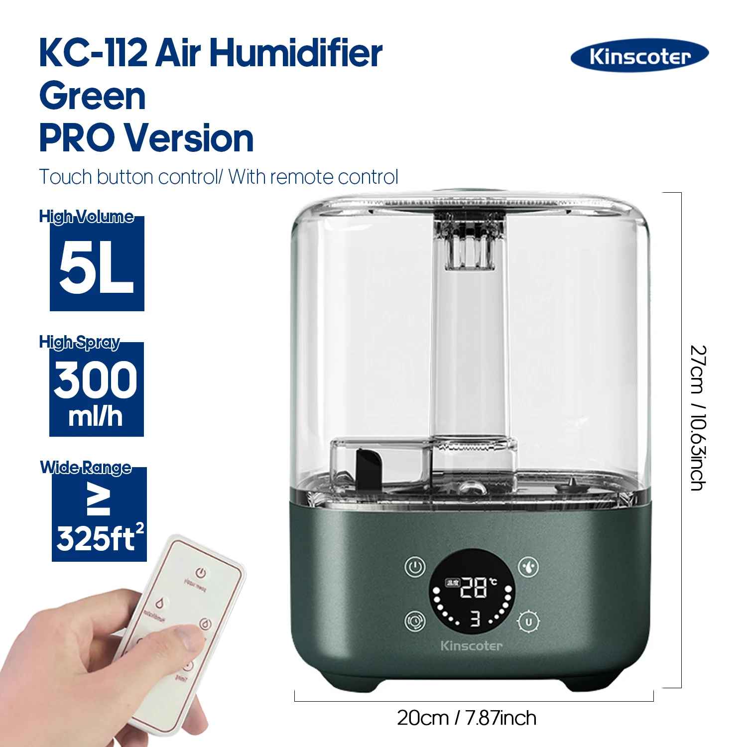 Luftbefeuchter Pflanzennebel Aroma Diffusor mit Fernbedienung Timer