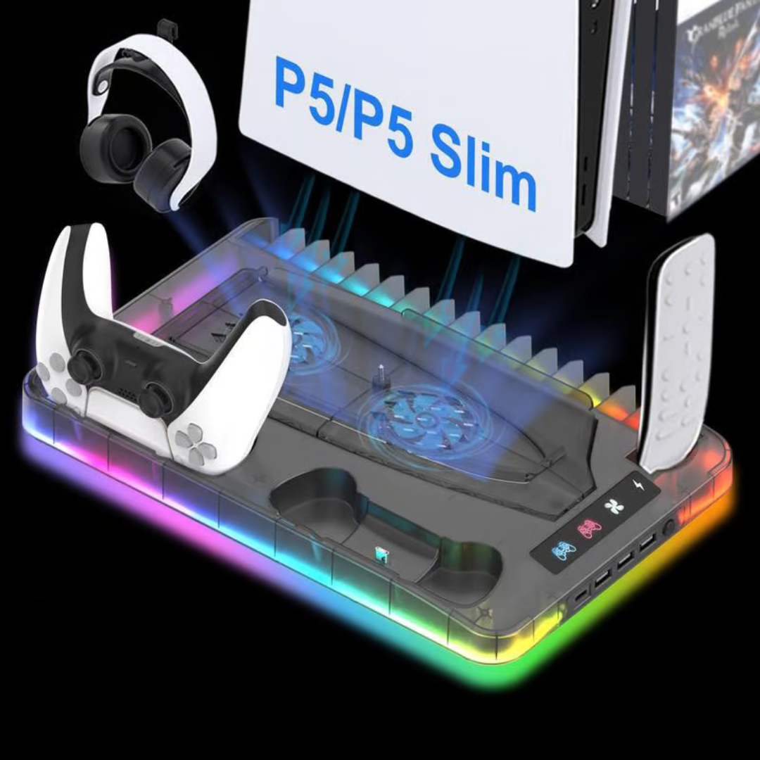 Ladekühlstation für PS5 Slim-Controller