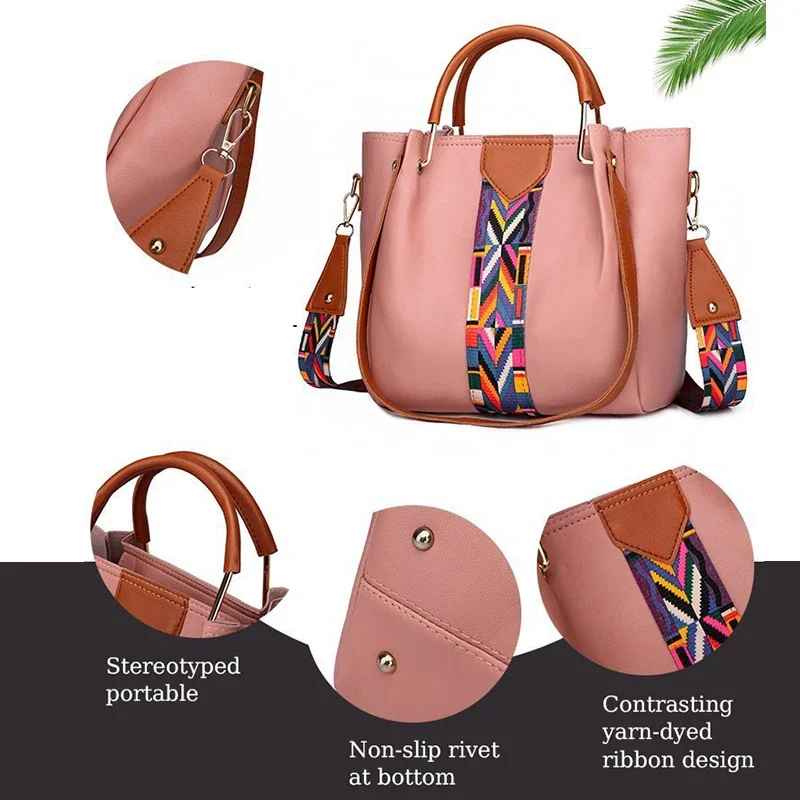 Damentasche, Luxus-Handtasche, große Kapazität, Tragetasche, 4-tlg.