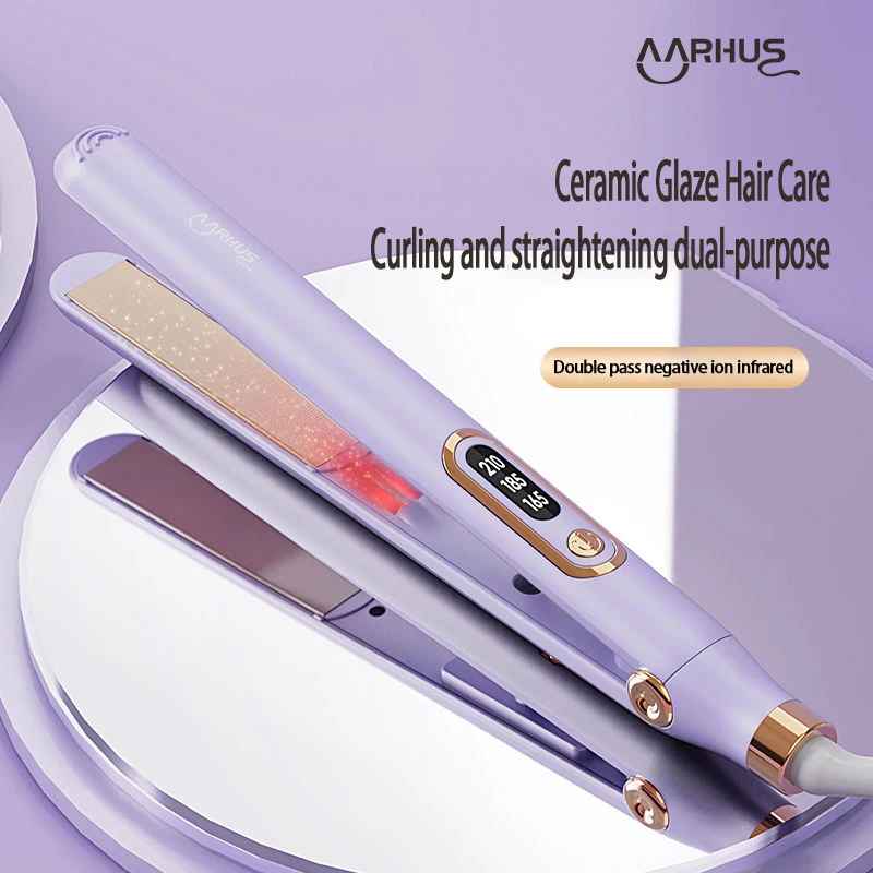 Professioneller Haarglätter für Xiaomi Hot Comb Hair Style Tool Schnell aufheizender Haarglätter Lockenstab 2 in 1 Friseurgerät