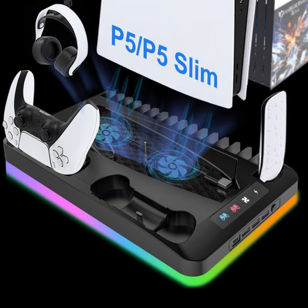 Ladekühlstation für PS5 Slim-Controller