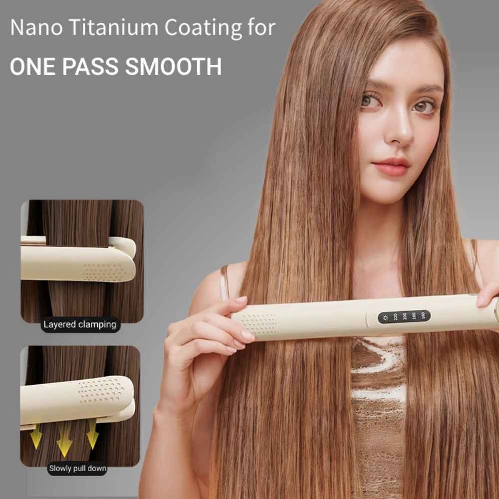 professioneller 2-in-1-Haarglätter mit 4 Gängen