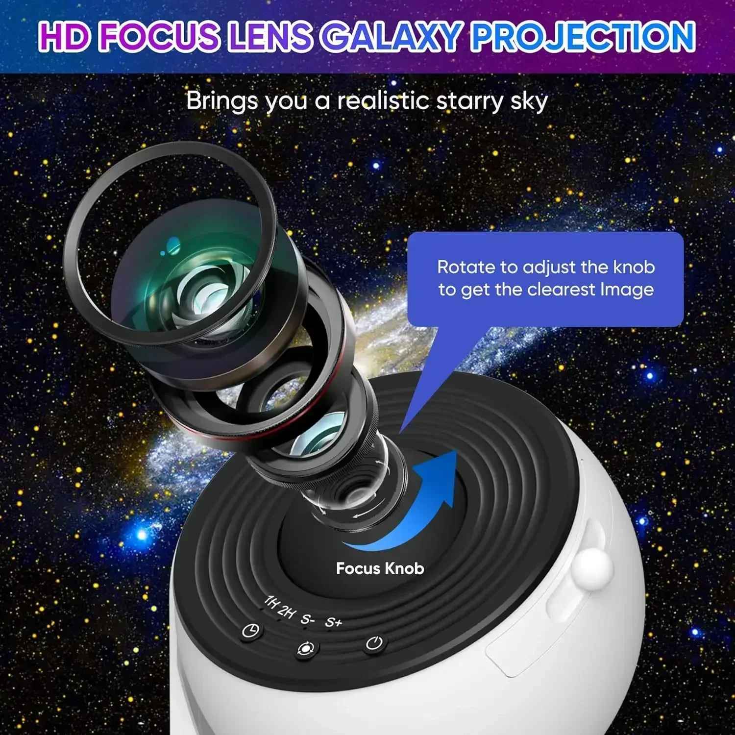 13 in 1 Sternenprojektor, Nachtlicht-Galaxie
