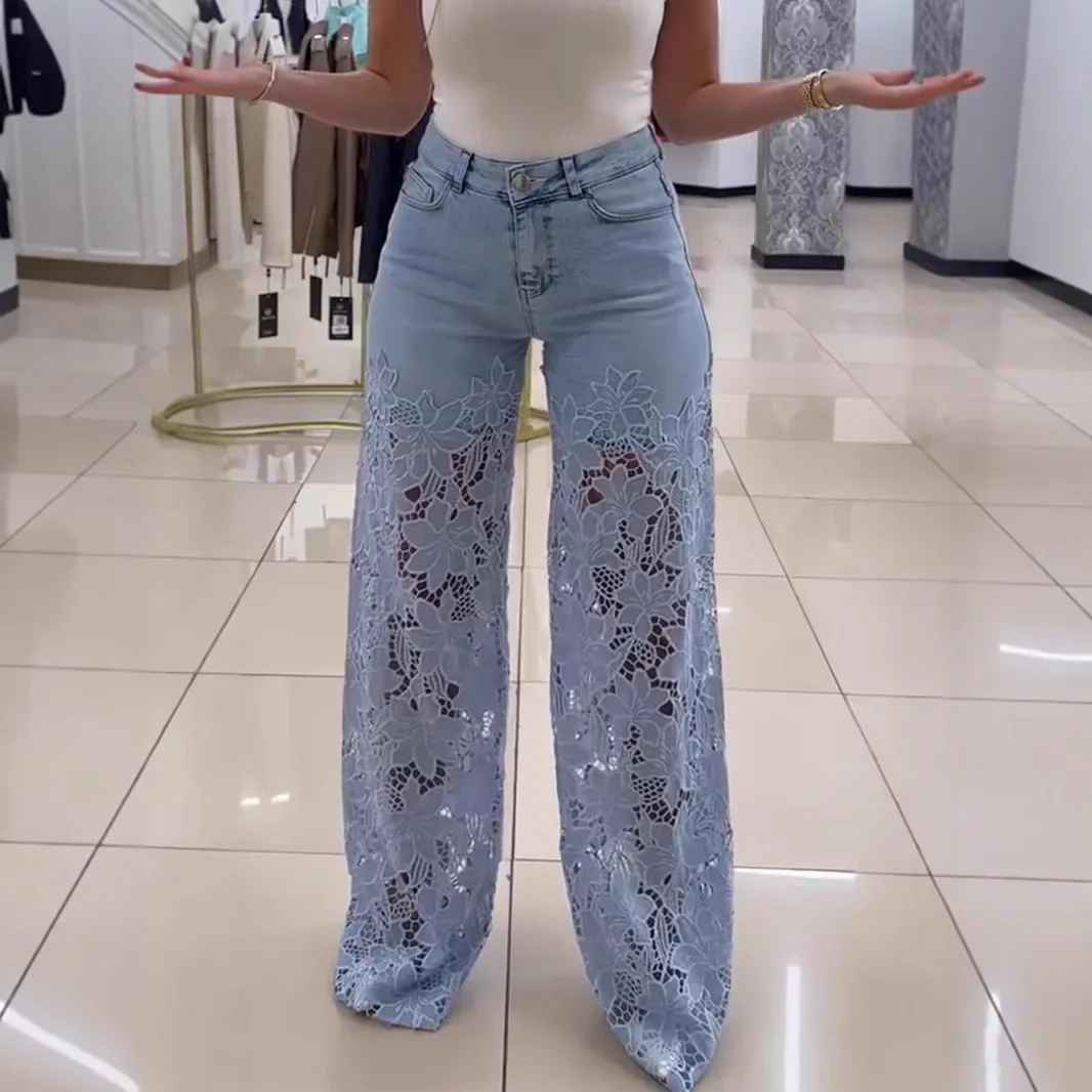 Jeans mit hoher Taille