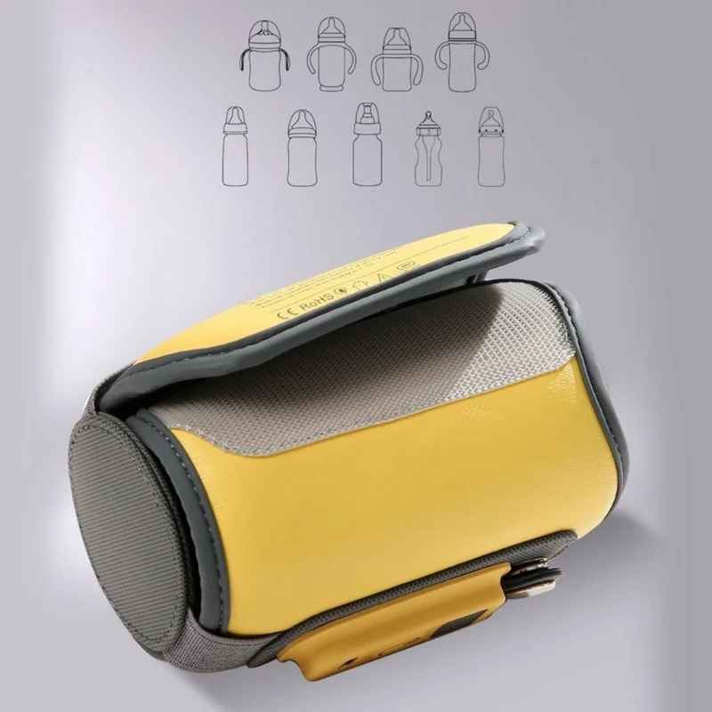 USB-Babyflaschenwärmer, Milchwärmer, Säuglingsfütterungsflasche, beheizt, tragbare Reiseabdeckung