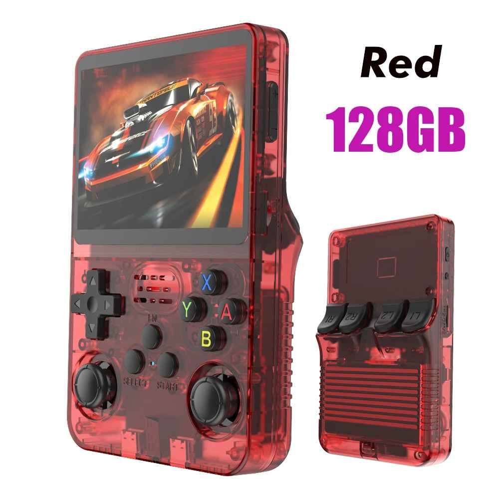 R35s Pro Tragbarer Taschen-Videoplayer, 64 GB, Spiele