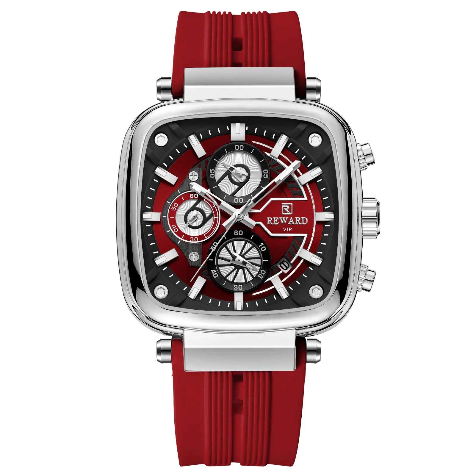REWARD heißeste quadratische Herrenuhr