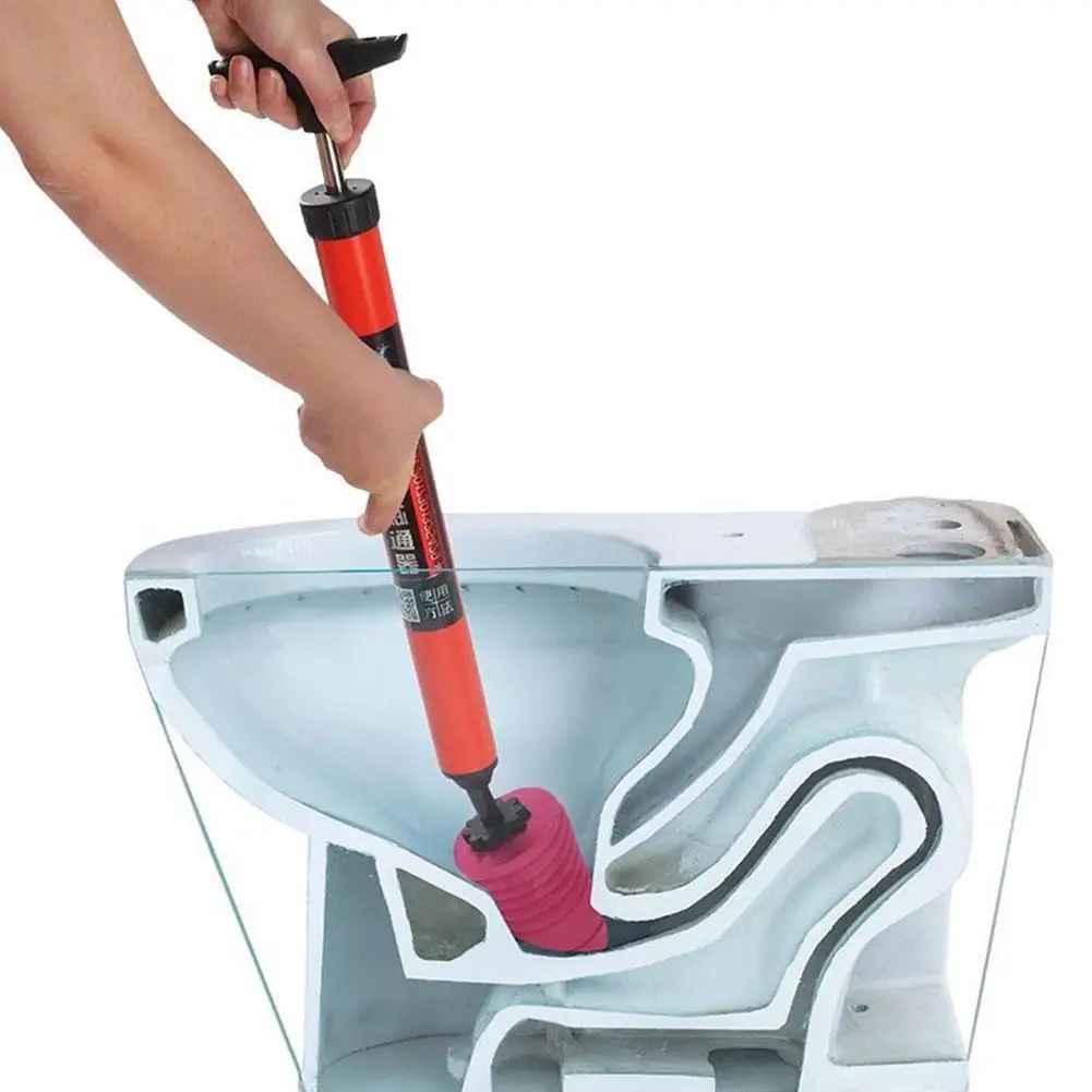 Hochdruck-Toilette, blockiert einen Schuss