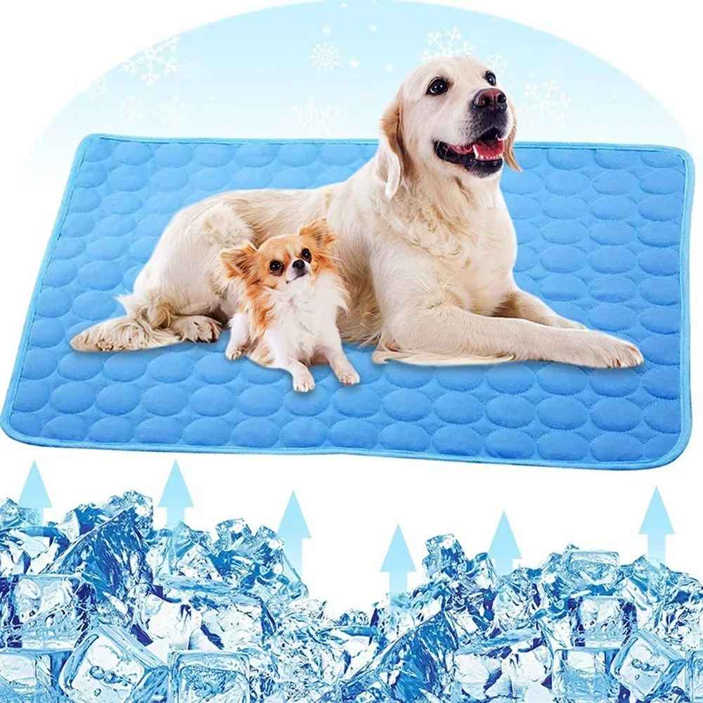 Haustier Bett für Sommer selbst kühlendes Eis Seide