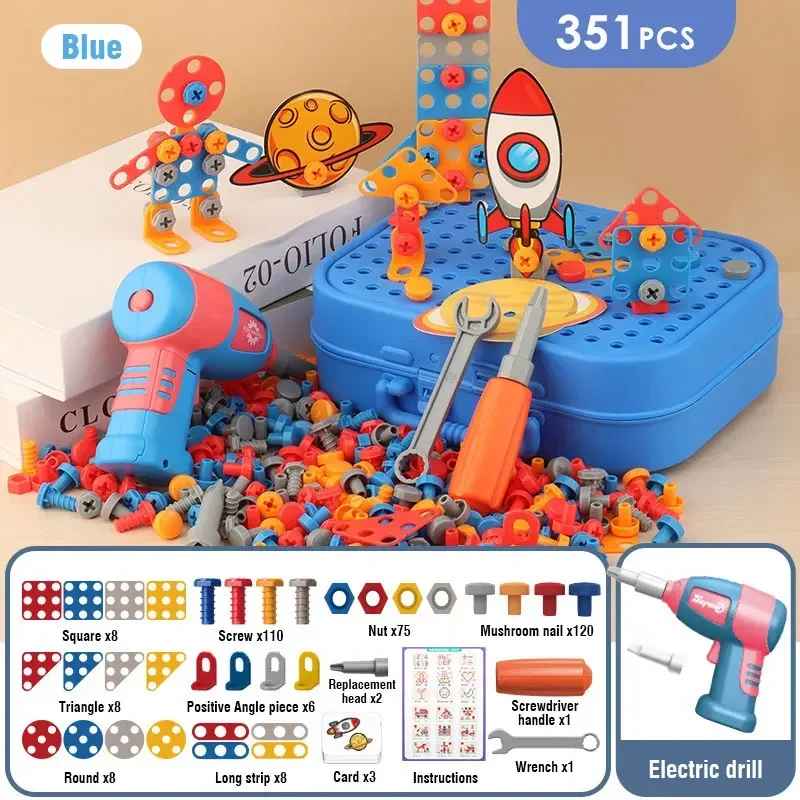 Elektrisches Bohrschraubwerkzeug-Modell, Lernspielzeug für Kinder