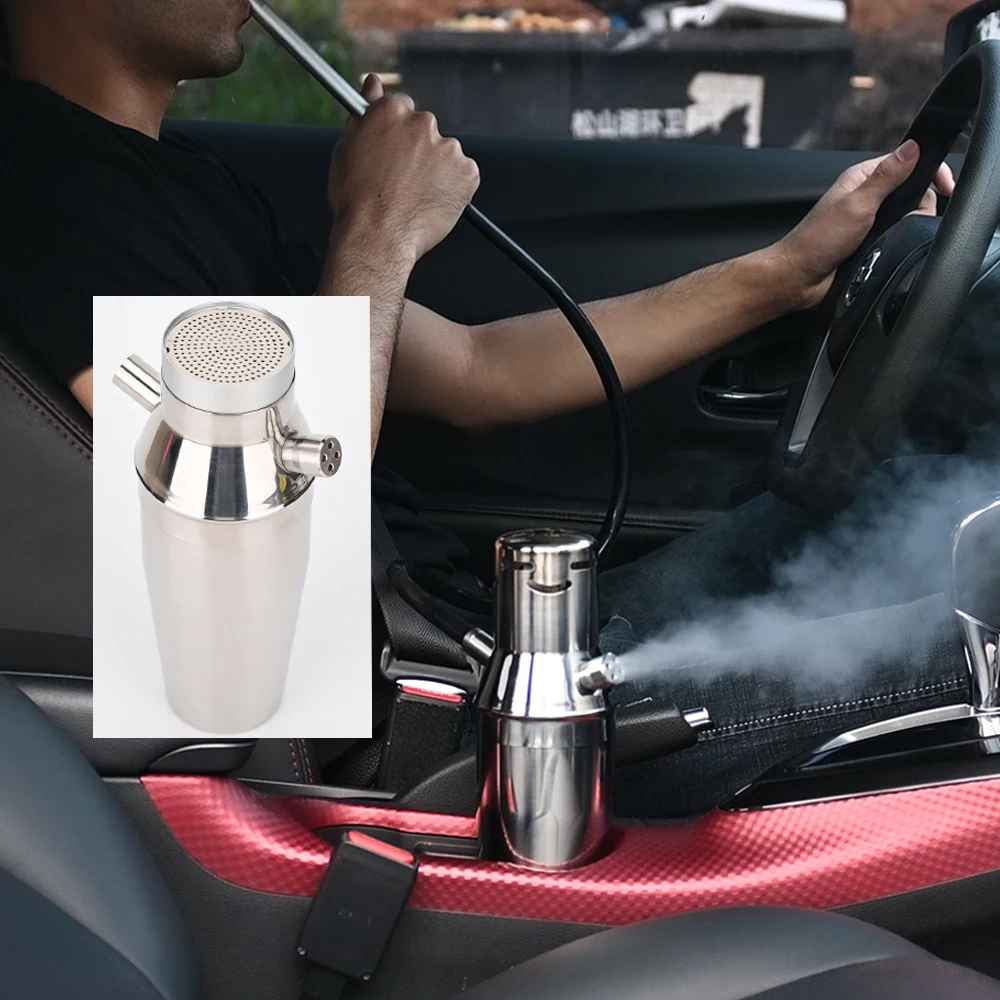 tragbares Edelstahlbecher Shisha für Auto