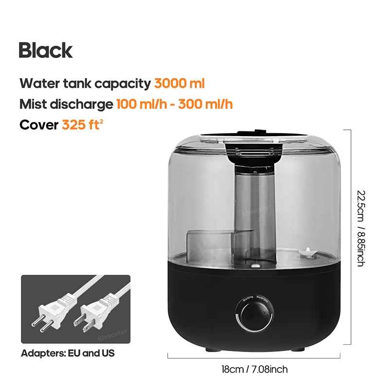 Luftbefeuchter Pflanzennebel Aroma Diffusor mit Fernbedienung Timer