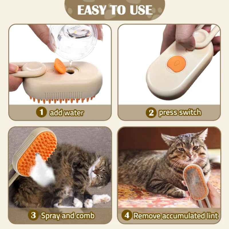 Elektrische spray Massage kamm für katzen und hunde