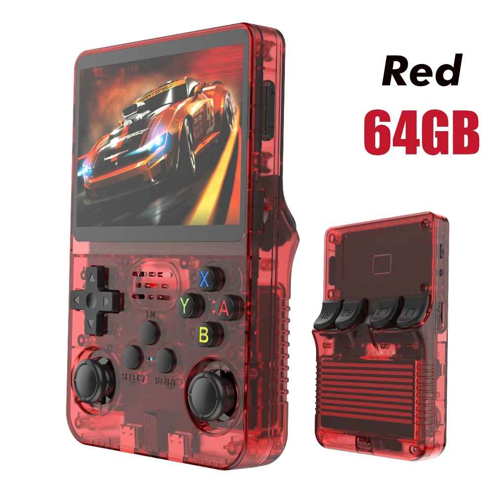 R35s Pro Tragbarer Taschen-Videoplayer, 64 GB, Spiele