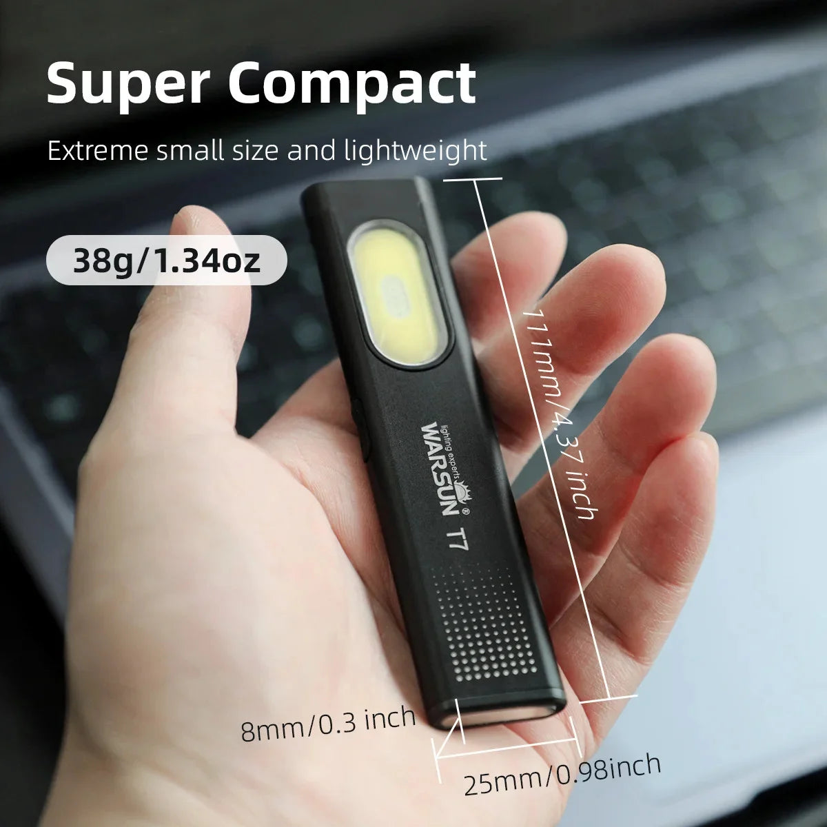 Kompakte Multi-Mode-LED-Taschenlampe