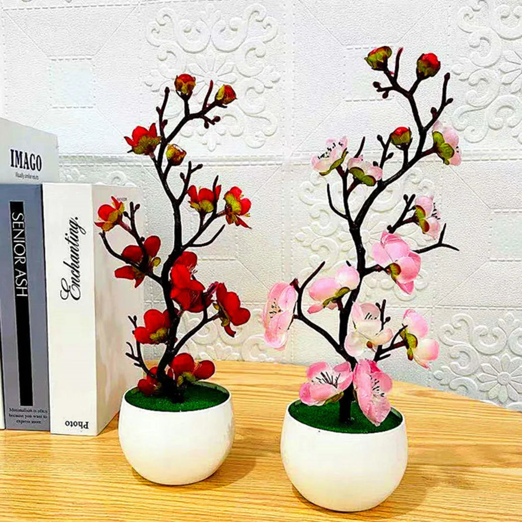 Bonsai Silk Plum Flower
