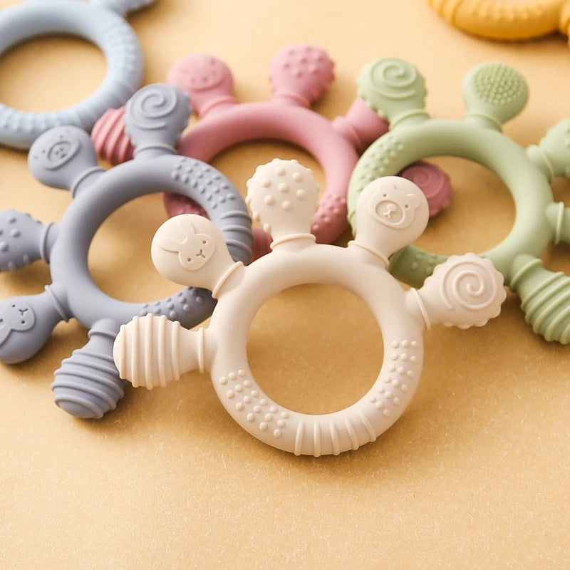 Silicone Animal Teething Ring