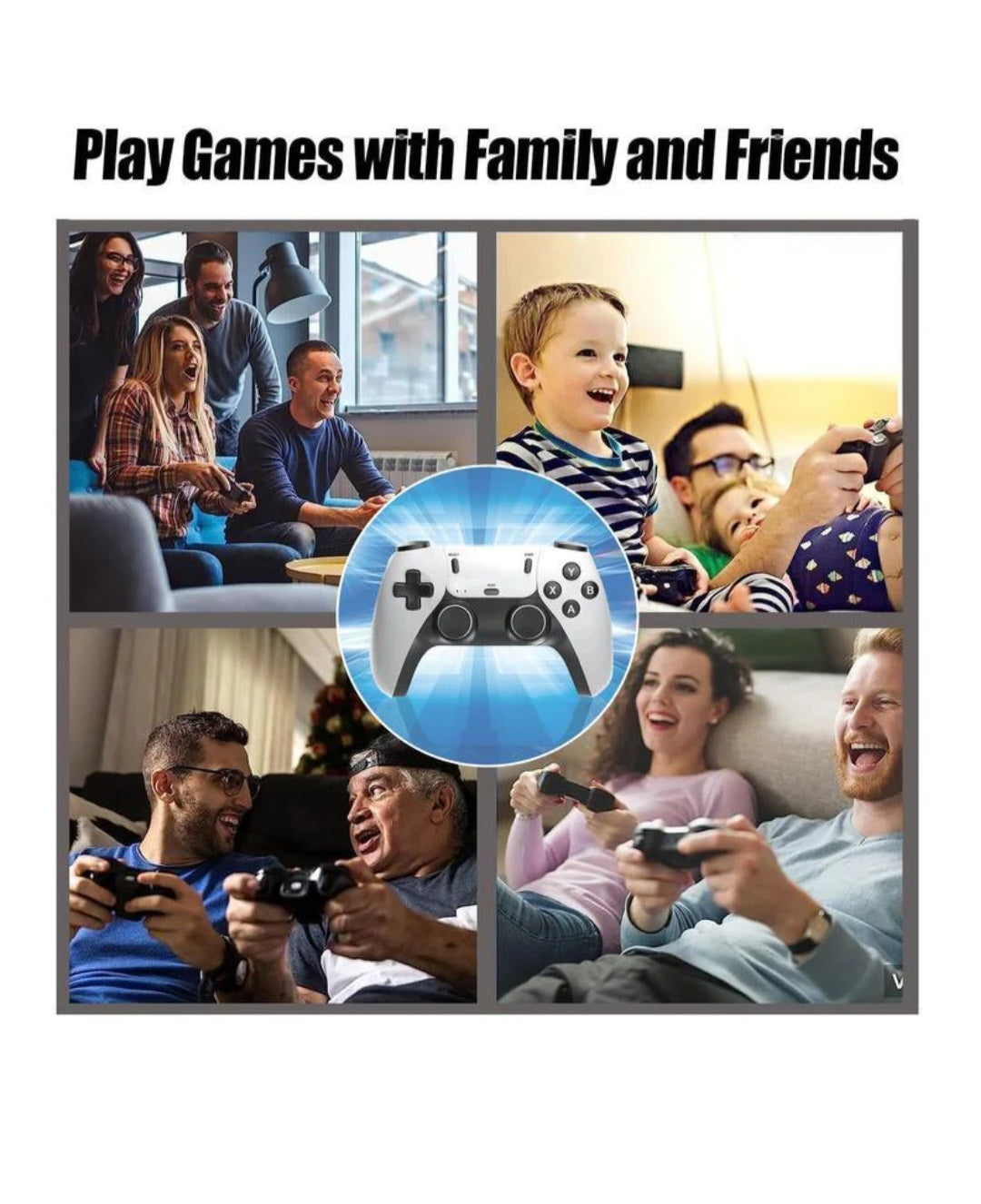 Tenlify – 2025 neuester Retro-Spielekonsolen-Stick mit 4K-HDMI-Spielen, Upgrade von zwei 2,4-G-Wireless-Zwei-Controllern