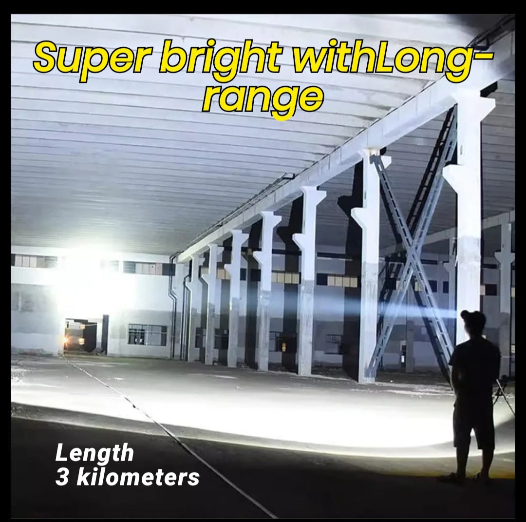 Superhelle wiederaufladbare Hochleistungs-Stirnlampe