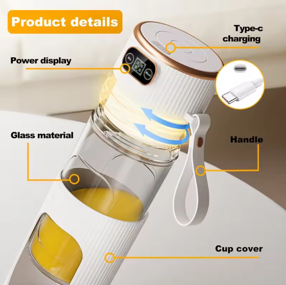 Xiaomi Mixer mit Digital Display und wiederaufladbar ,450ml