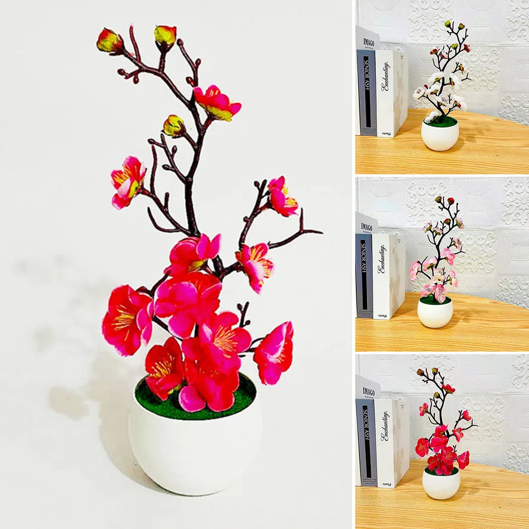 Bonsai Silk Plum Flower