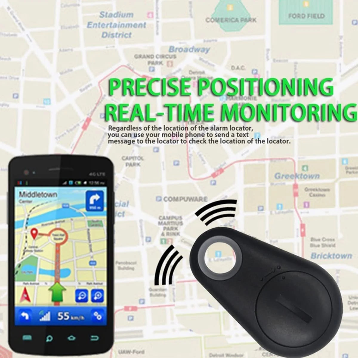 Kabelloser Bluetooth- und GPS-Tracker für Haustiere🔥